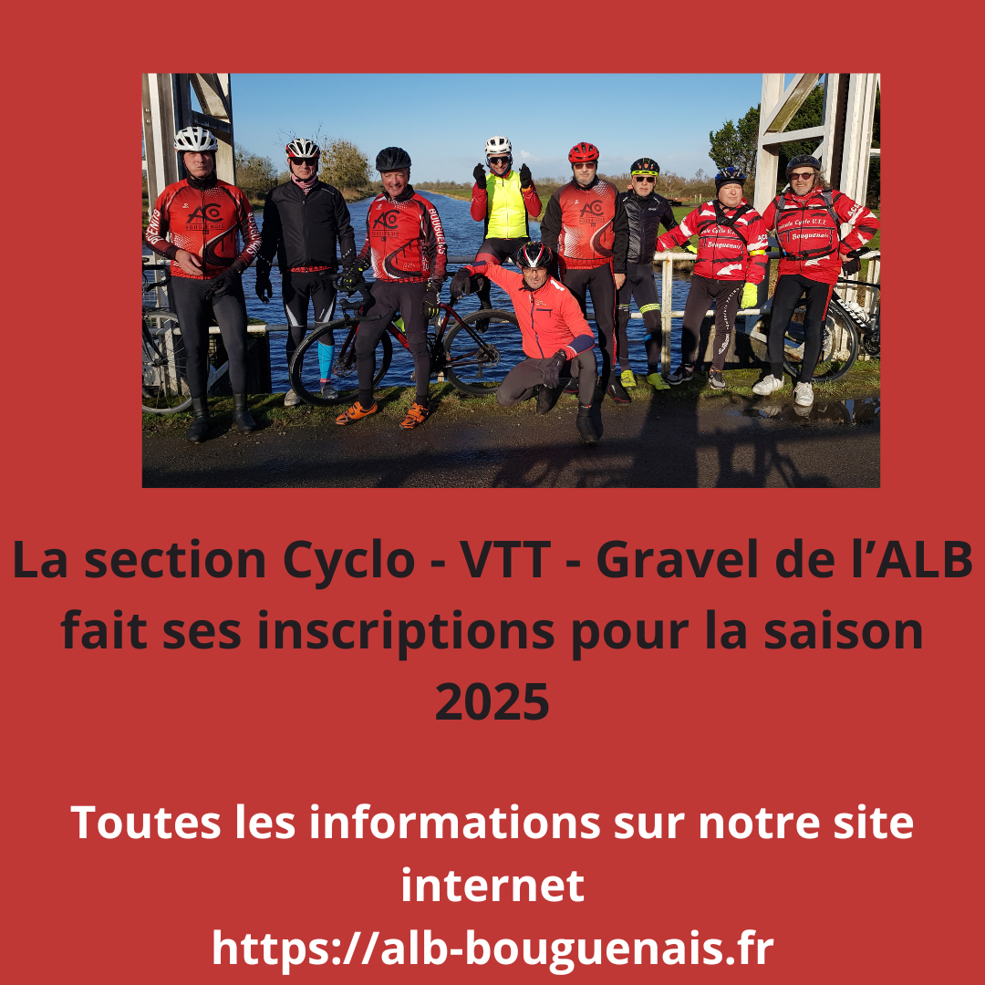 Inscriptions Cyclo / VTT