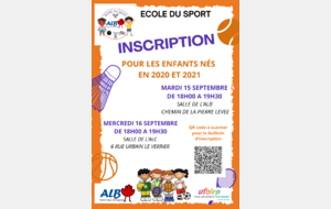 inscritption école du sport