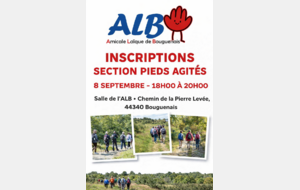 inscription pieds agités