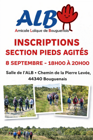 inscription pieds agités