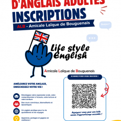 Inscription Cours d'anglais Adultes