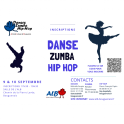 Inscription Danses - Zumba - HIP HOP 2026-2027